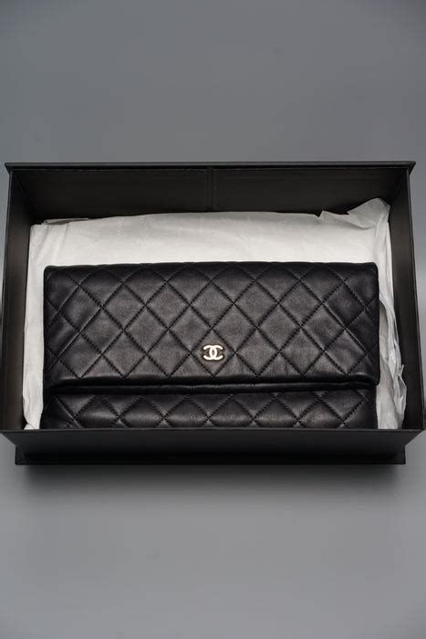 chanel fold over clutch imnside|Chanel pouch with flap or fold over clutch .